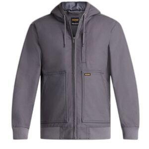 Brahma Men's Insulated Hooded Workwear Jacket Heavy Gray Size Large NWT